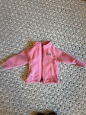 Columbia Pink Fleece Jacket with Logo